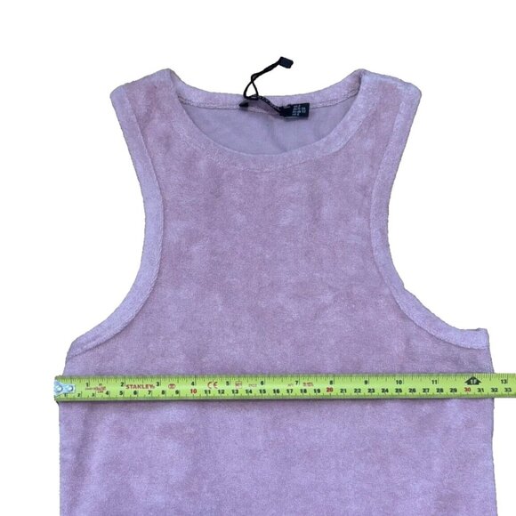 Nasty Gal Womens Towelling Razor Mini Dress Terry Pink Size 2 New with Tags - Picture 5 of 6